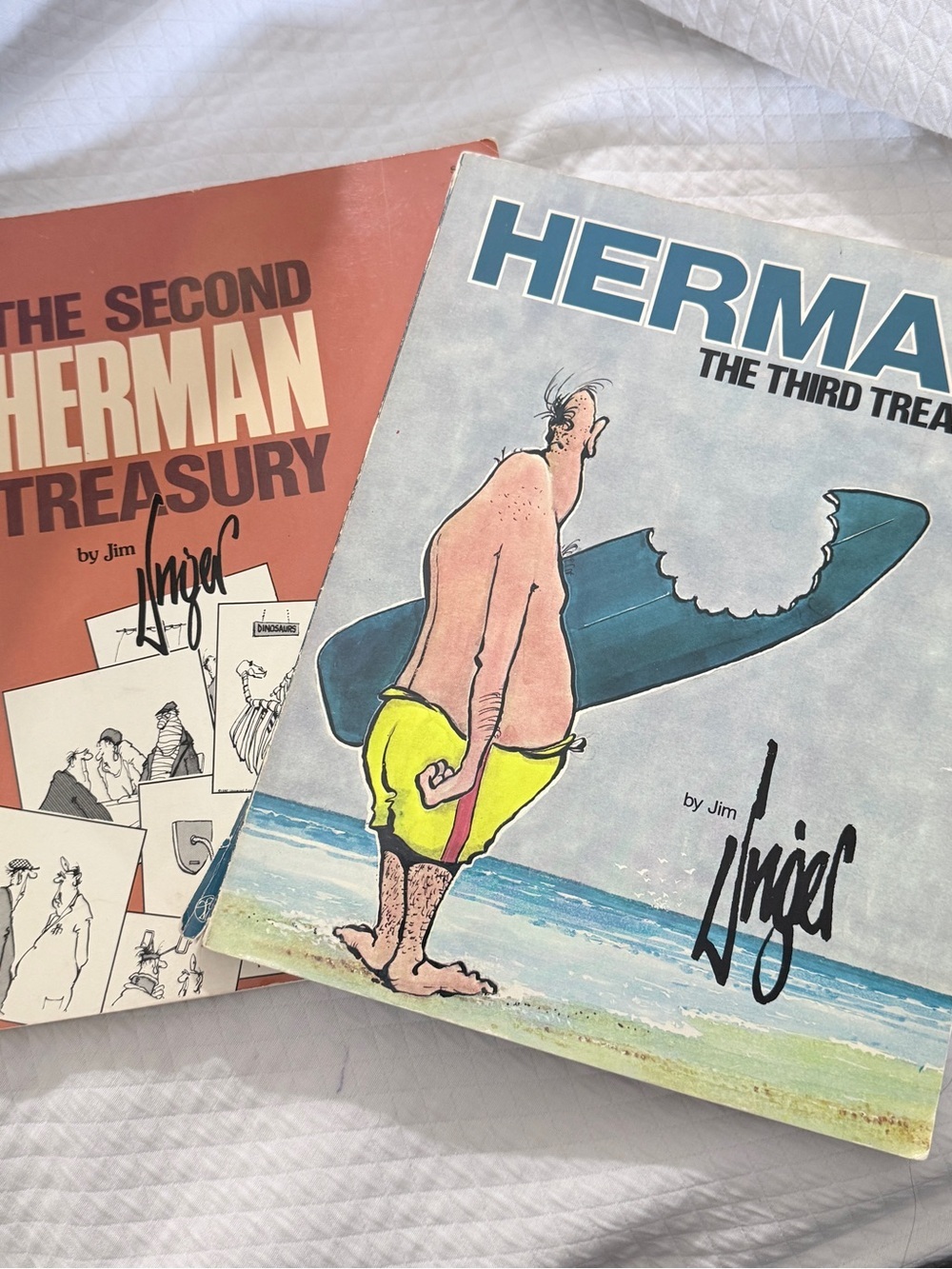 Lot of 2 Vintage Herman Comic Treasury Paperbacks by Jim Unger